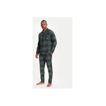 Pijama barbati  43UL4P00A - Bumbac - Verde