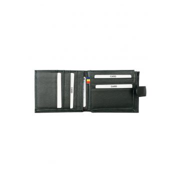 Portofel din piele naturala cu protectie RFID Casual Code