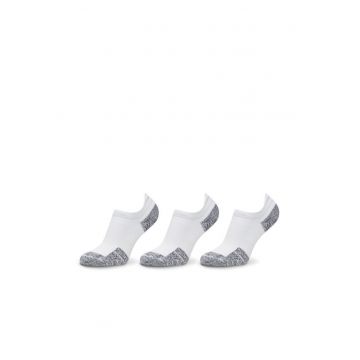 Set de 3 perechi de sosete scurte unisex unisex  1387044 - Sintetic - Alb