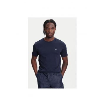 Tricou barbati  3M4WU1088 - Bumbac - XS INTL - Bleumarin