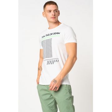 Tricou cu logo si imprimeu text
