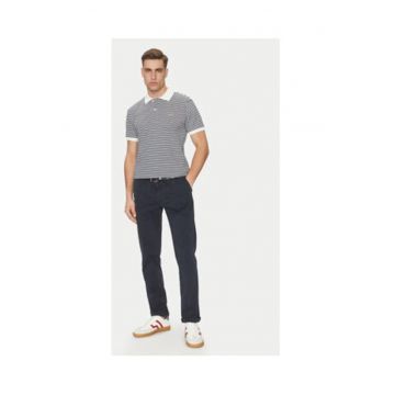 Tricou  PH9753 522 alb/albastru marin - 100% bumbac