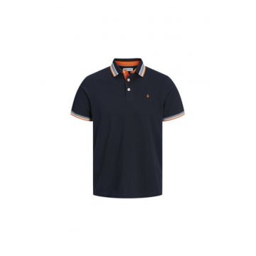 Tricou polo barbati  12136668 - Bumbac organic - XS INTL - Bleumarin