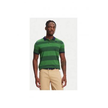 Tricou polo barbati  64126KW - Bumbac - Verde
