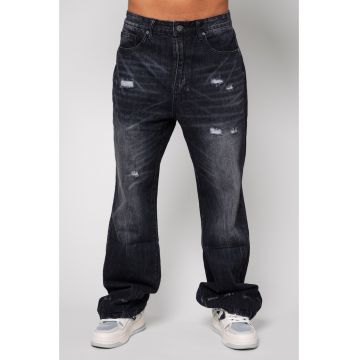 Blugi lungi din denim Black 14424