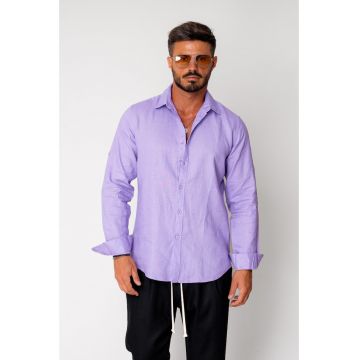 Camasa din 100% In Mauve 17303