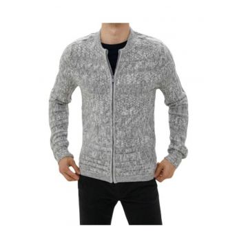 Cardigan cu fermoar -