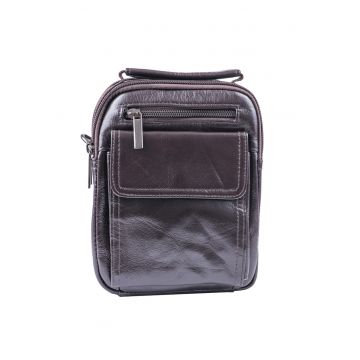 Geanta crossbody din piele naturala Smooth Carier
