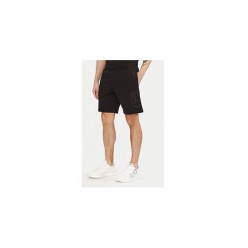 Pantaloni scurti sport barbati Ea7 Emporio Armani - 7M000232 AF13512 - Bumbac - 2XL INTL - Negru