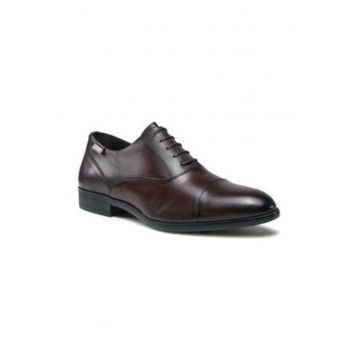 Pantofi barbati -  Oxfords - piele naturala - maro -