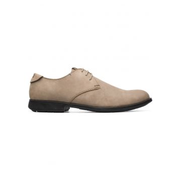 Pantofi din piele nabuc Mil