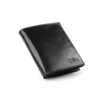 Portofel pliabil din piele naturala cu protectie RFID