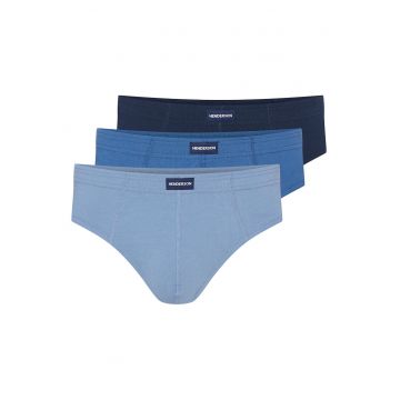 Set slip barbati  3 perechi - albastru - gri - bumbac 100%