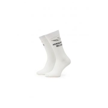 Sosete inalte barbati barbati  251CZ011L499 - Textil - Alb