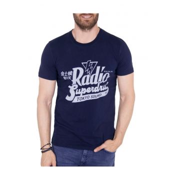 SUPERDRY - Tricou cu imprimeu text Chromatic