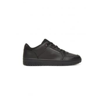 Tenisi barbati -  piele naturala - negru -