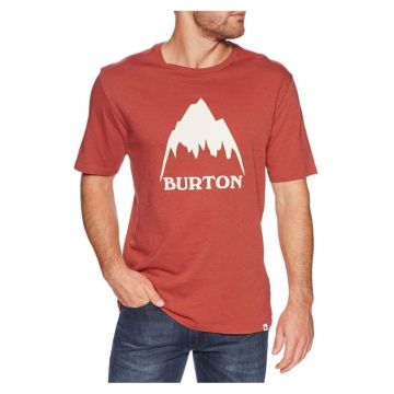 Tricou barbat -  Classic MTN HGH - bumbac organic - portocaliu - stil de viata - activitati in aer liber -