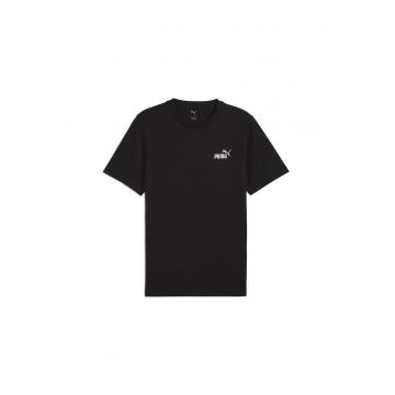 Tricou de bumbac cu decolteu la baza gatului