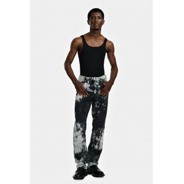 Blugi cu croi clasic cu imprimeu tie dye