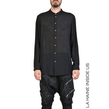 Cămașă slim fit cu guler tunică