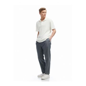Pantaloni chino din bumbac si in