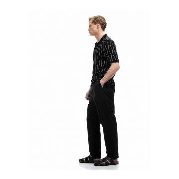 Pantaloni chino din bumbac si in