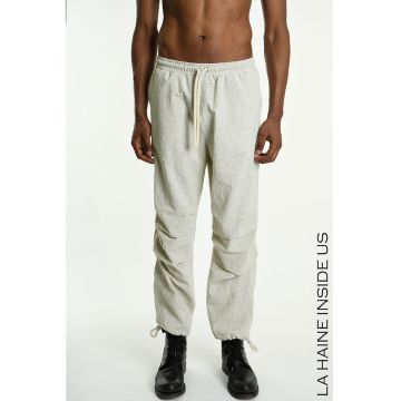 -Pantaloni regular fit cu elastic în talie LH1