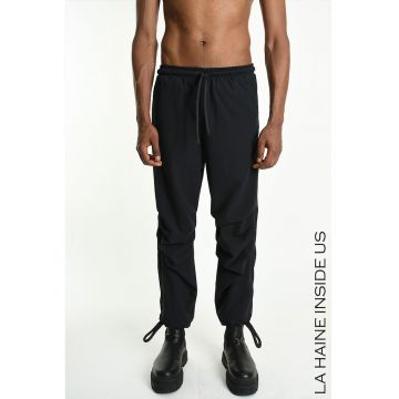 -Pantaloni regular fit cu elastic în talie LH1