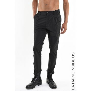 -Pantaloni regular fit cu elastic în talie LH3