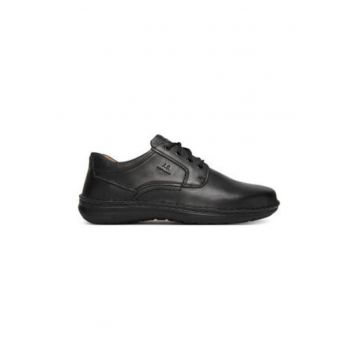 Pantofi barbati -  din piele naturala - negru