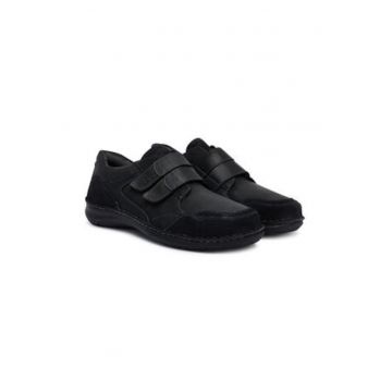 Pantofi barbati -  material piele naturala - negru