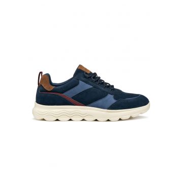 Pantofi sport barbatesti -  piele naturala - albastru