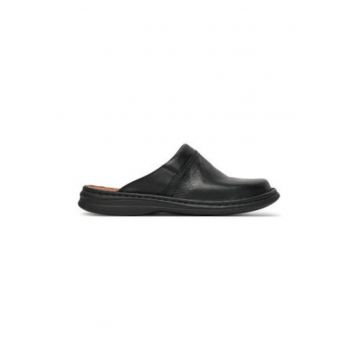 Saboti barbatesti -  piele naturala - negru -