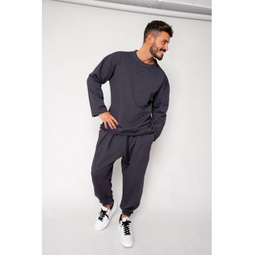 Set Flex Bluza Oversized si pantalon Baggy Grey Anthracite 18052