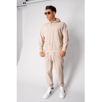 Set Ripped hanorac si pantalon Beige 18484