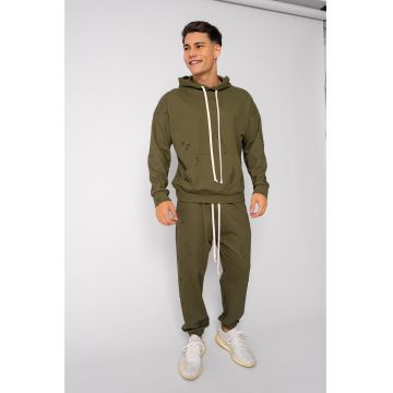 Set Ripped hanorac si pantalon Kaki 18489