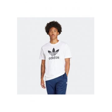 Tricou barbati -  Adicolor Trefoil - alb - bumbac
