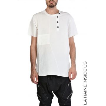 Tricou de vară oversize din in asimetric