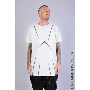 Tricou din bumbac cu imprimeu fata si spate