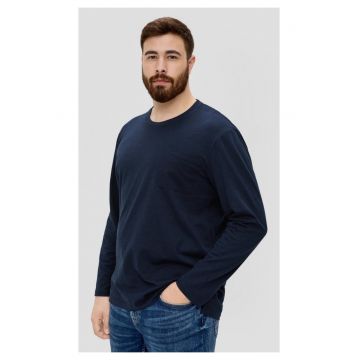 Bluza barbati big size cu maneca lunga - decolteu la baza gatului si buzunar pe piept -  Big Sizes
