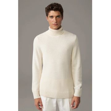 Bluza cu guler inalt cu croi clasic din tricot