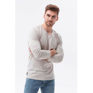 Bluza de bumbac cu decolteu in V