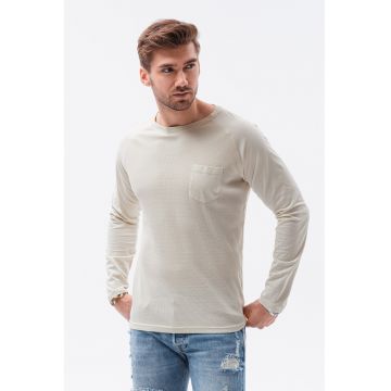 Bluza din bumbac cu buzunar pe piept
