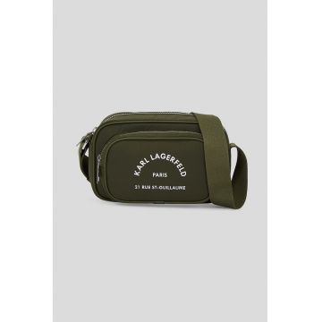 Geanta crossbody cu imprimeu logo