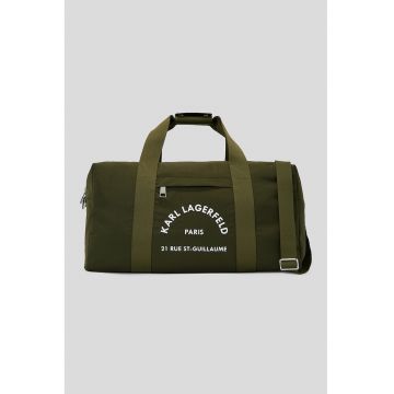 Geanta duffle din material textil cu bareta ajustabila de umar