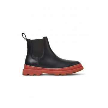 Ghete Chelsea de piele cu banda pull-on