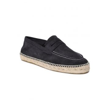 Mocasini barbati -  piele naturala intoarsa - bleumarin - confortabil