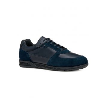 Pantofi barbati -  piele naturala - albastru