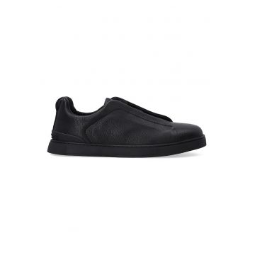 Pantofi casual din piele - cu benzi elastice pentru ajustare