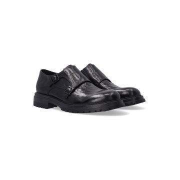 Pantofi din piele cu aspect valurit